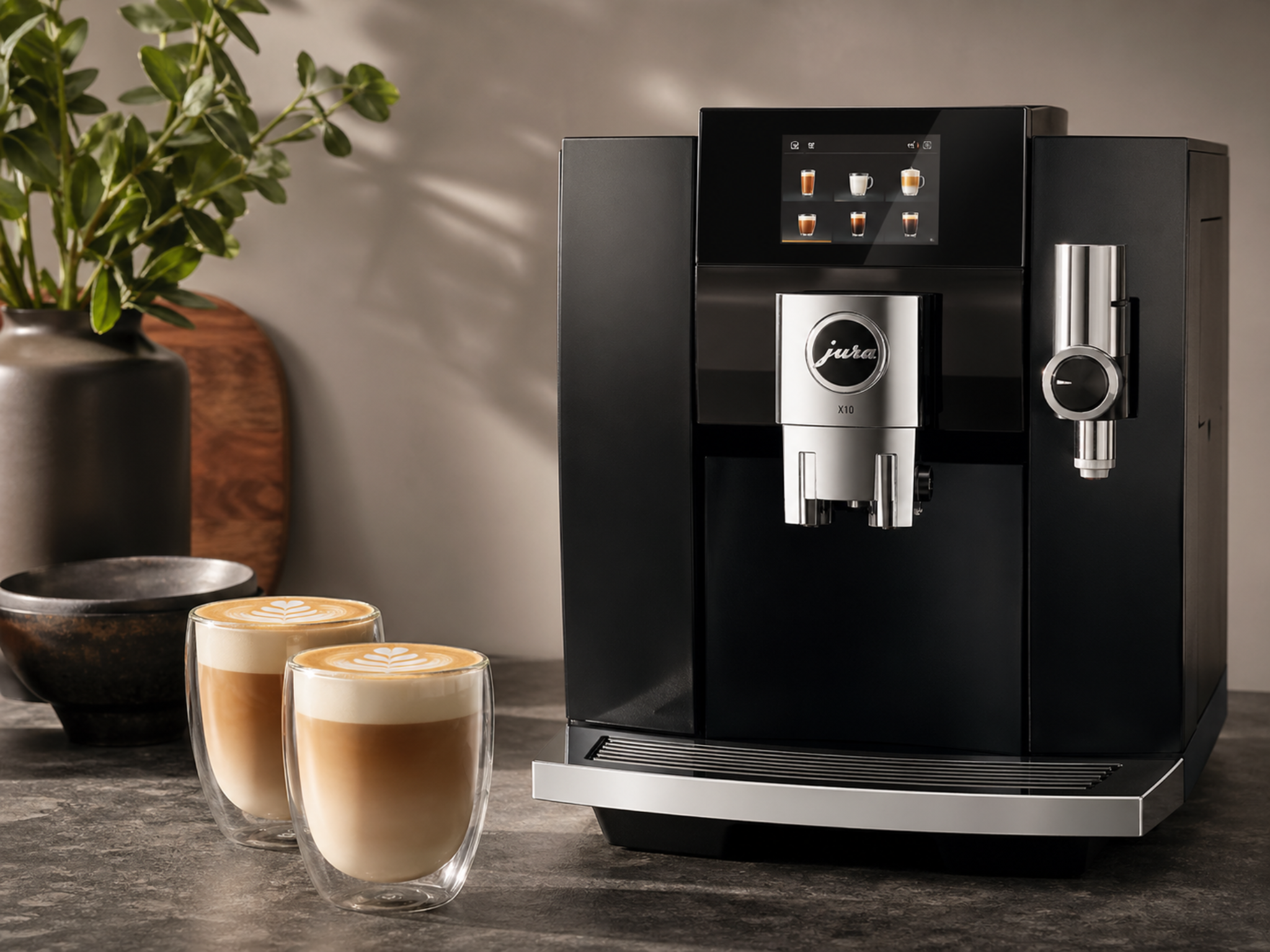 Jura professional coffee machine styled for the website