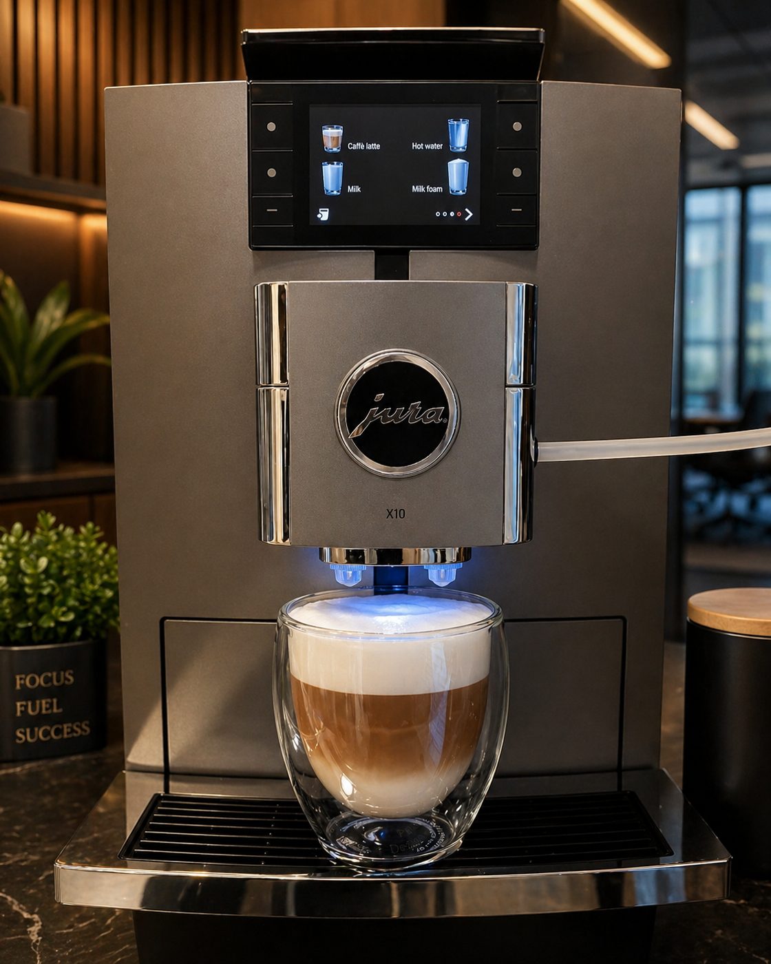 Jura with premium latte drinks